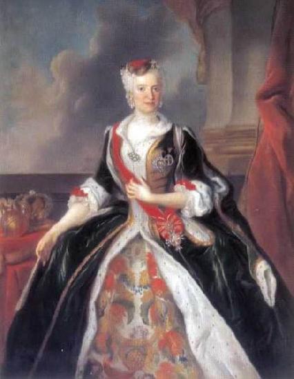 Louis de Silvestre Portrait of the Queen Maria Josepha in Polish costume